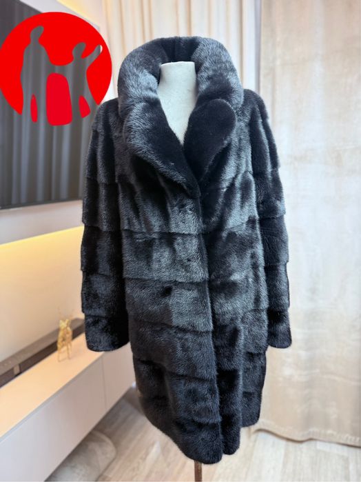 Норковая шуба Греция 48/50 английский ворот