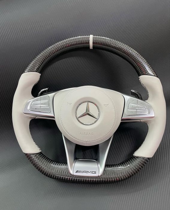 Volan Mercedes AMG carbon | alcantara padele | C class E S CLS GLE GLC