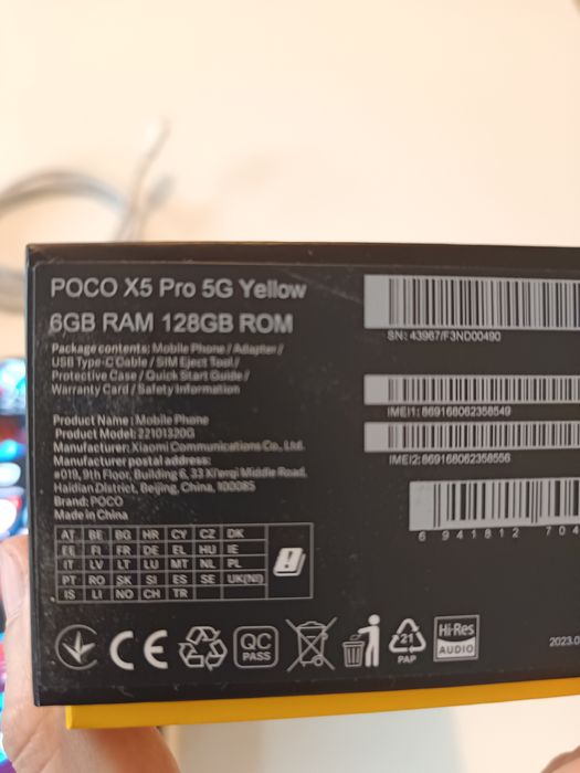 Като Нов Poco X5 Pro 5G 6 RAM 128 GB