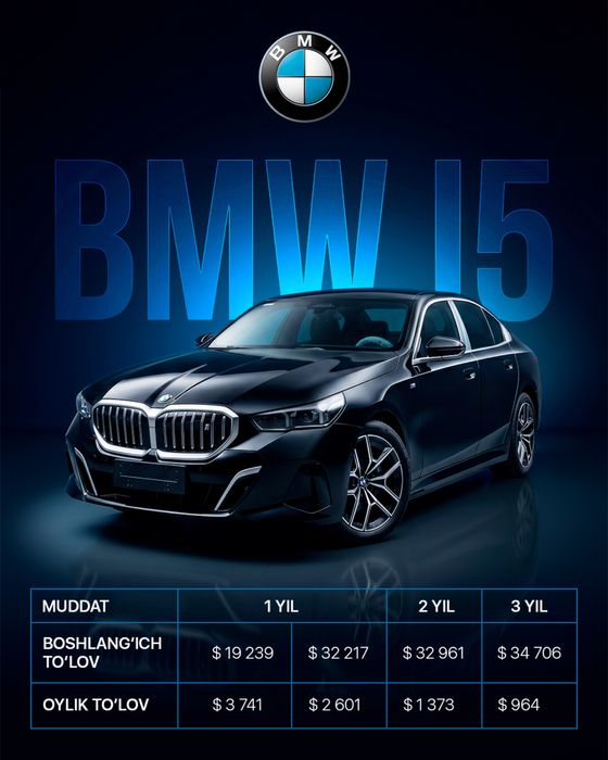 BMW i5 35L yangi | новый