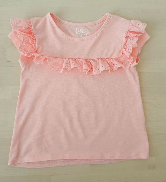 Tricou fete, 116, roz-piersică