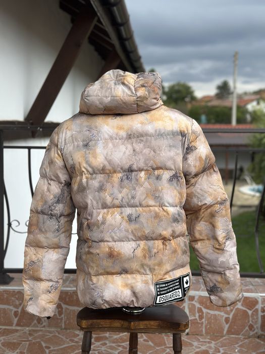 Dsquared2 Camouflage puffer jacket