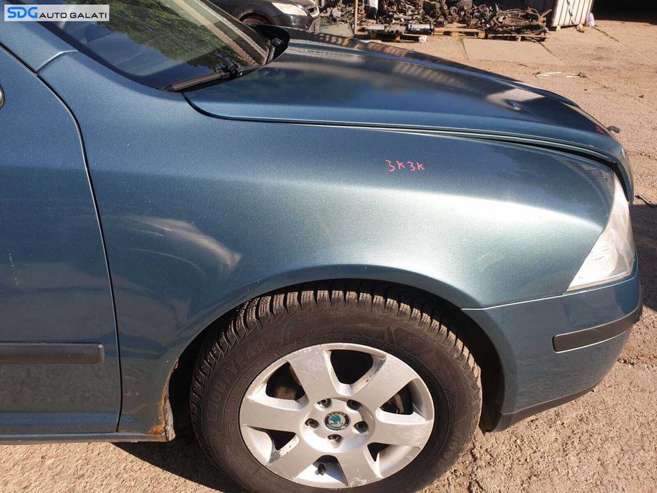 Aripa Dreapta Fata cu Rugina Skoda Octavia 2 2004 - 2008 Culoare LF8D [Q1851]