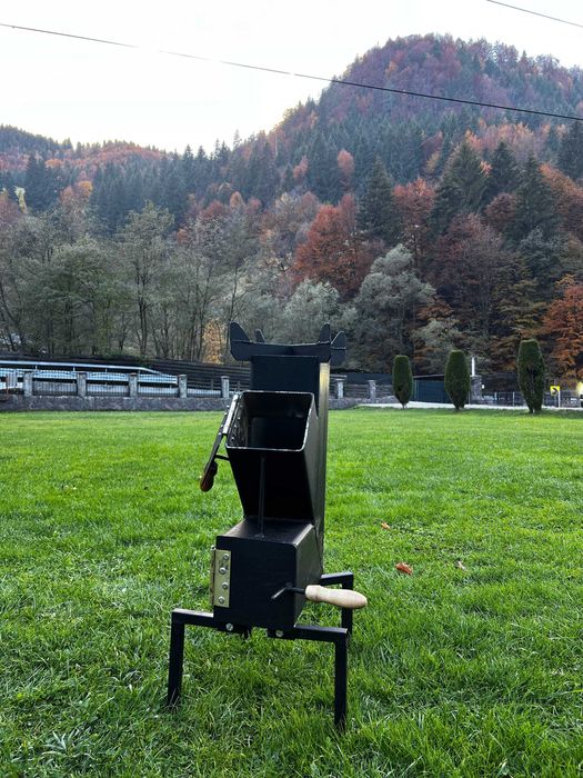 Sobă rachetă 150x 150x 4mm și 120x 120x 4mm, perfectă pentru camping