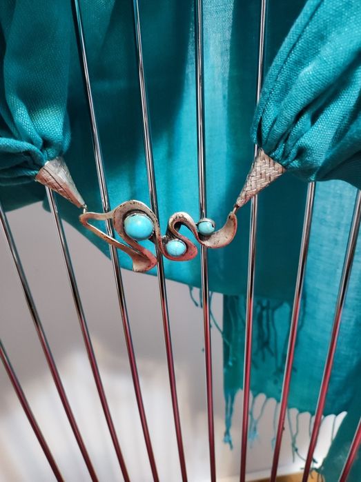 Eșarfă dama turcoaz