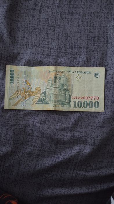 Bancnota veche 10.000Lei Zece Mii.Sunt din Alexandria!