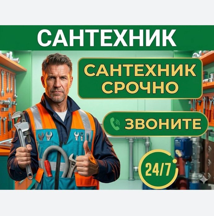 Сантехник с 20ти летним стажем работы