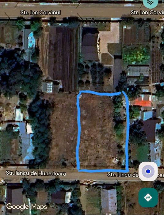 Teren intravilan , Sat Cunesti , Comuna Gradistea , Judetul Calarasi