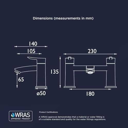 Нов Хромиран Смесител за Вана Bristan Apelo 2Дупков Дом Баня Кран вода