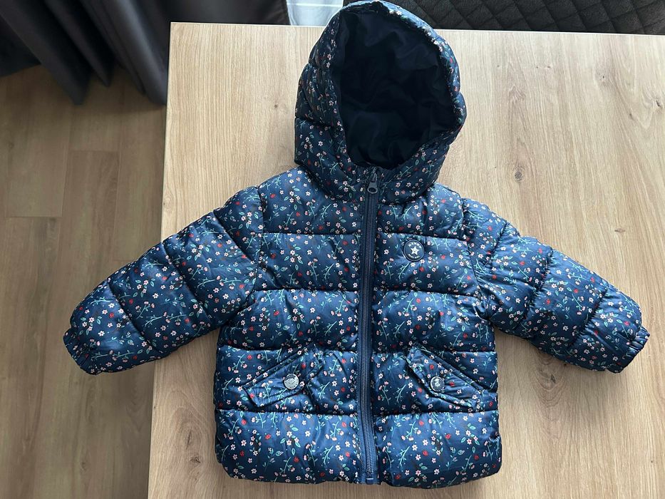 MANGO тъмно синьо зимно яке 86 (12-18м)