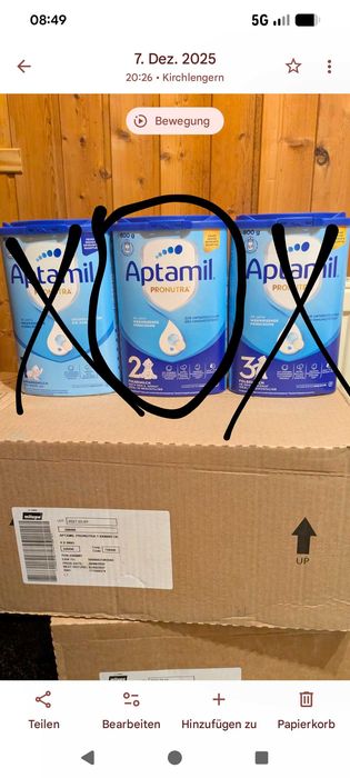 Продавам Адаптирано мляко Аптамил 2