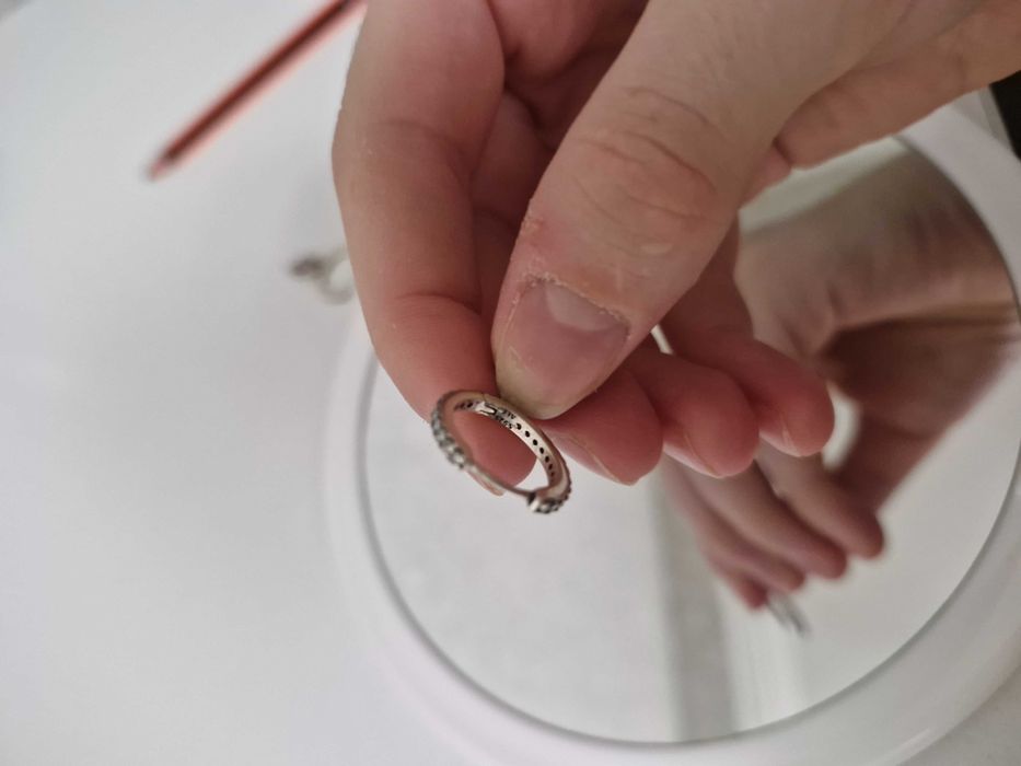 Кольцо и сережки Pandora