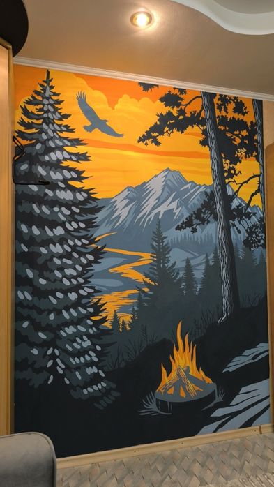 Роспись стен Уральск ,рисунки на стенах, художник Уральск