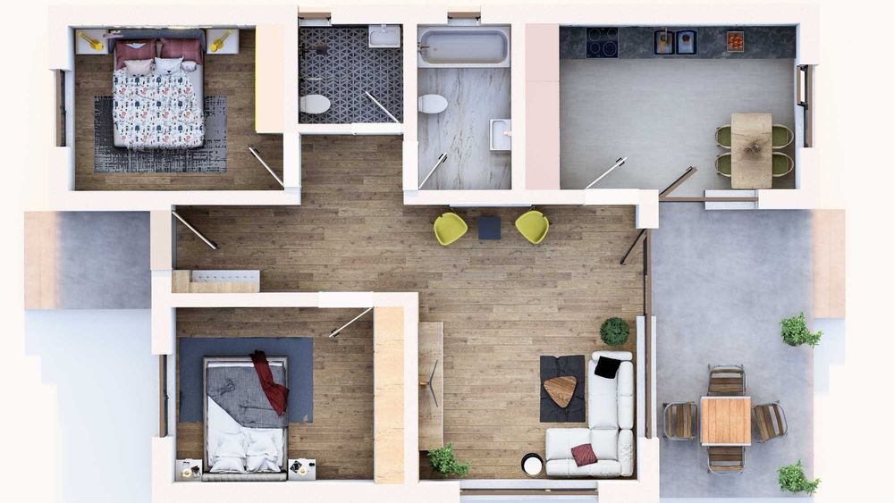 Tautii Magheraus - in centru - vand casa 120 m.p cu 7 ari teren
