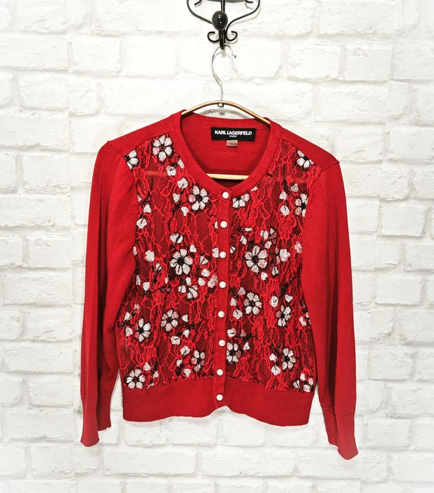 Karl Lagerfeld Оригинална дамска флорална жилетка размер М