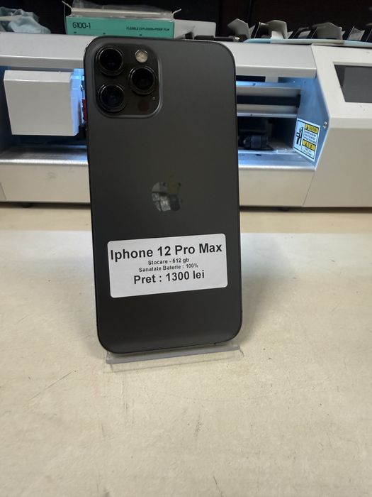 Iphone 12 pro max / 512 gb / 100% baterie / garantie / LA REDUCERE