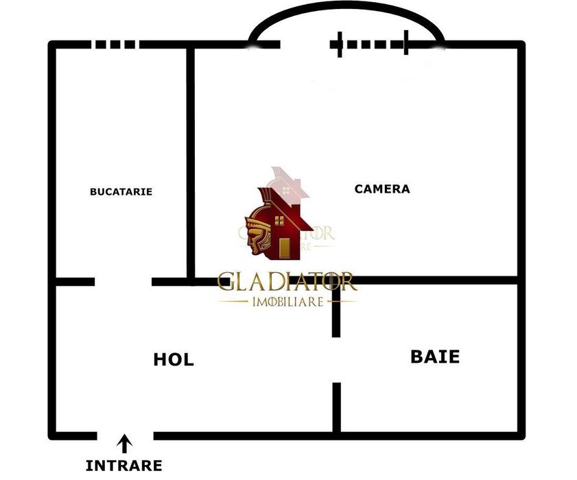 Apartament mare cu 1 camera Pacurari - bloc cu lift, et intermediar