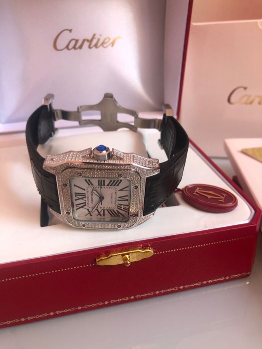 Ceas Cartier Santos 100 Diamond nou sigilat