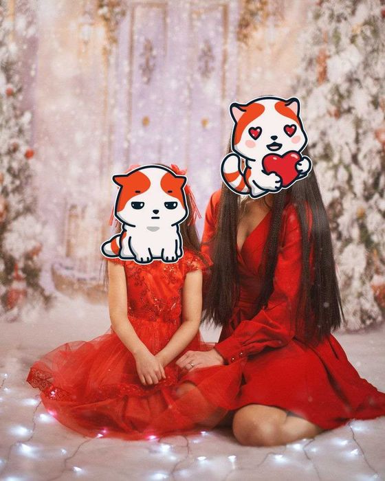 Новогодний фотофон для студии