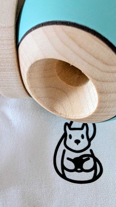 Kendama Miguel Goblin Ken & Teal Sol Shibui Clear Crushable Bevel Tama