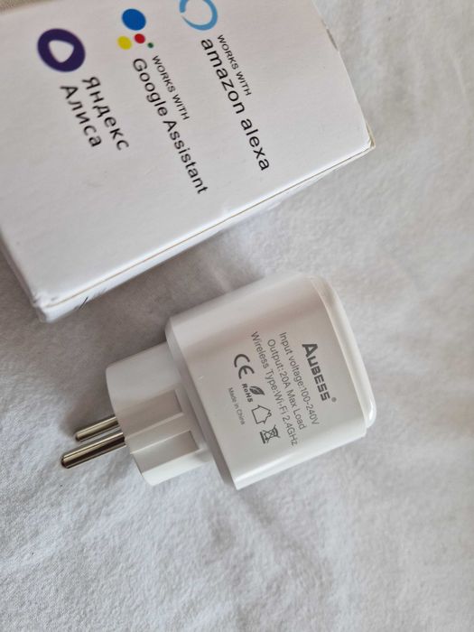 Контакт Smart, WiFi, Бял, 230V