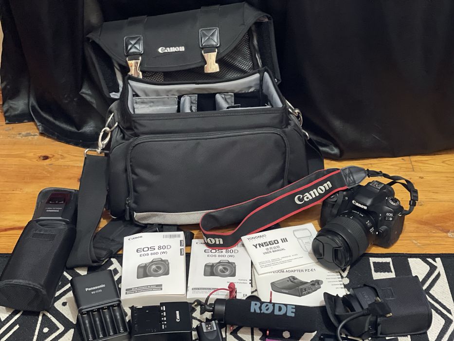 Canon 80D , микрофон , сумка, и др
