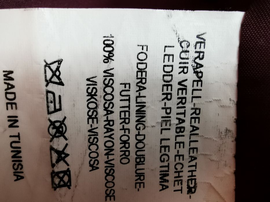 Jachetă piele moale, maro-roșcat, mărime M