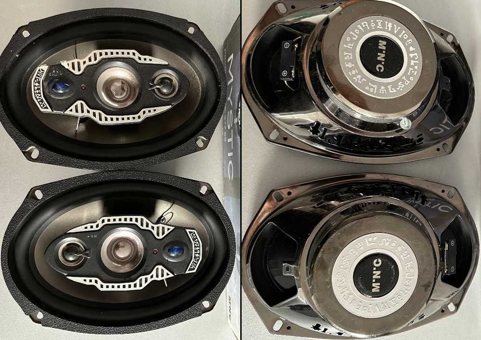 Statie amplificare MNC si difuzoare auto cu 3 cai