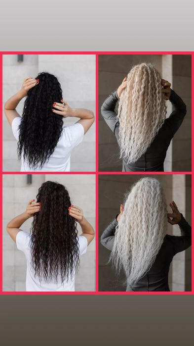 Афро хвосты на крабиках.