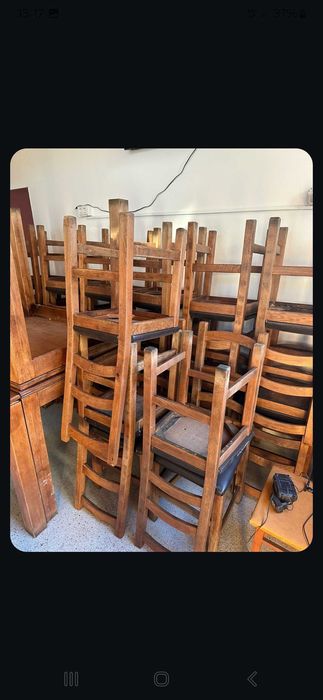 Mese stejar si scaune