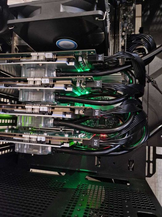 GPU ИИ сервер 128GB. 4 x Tesla V100 32GB
