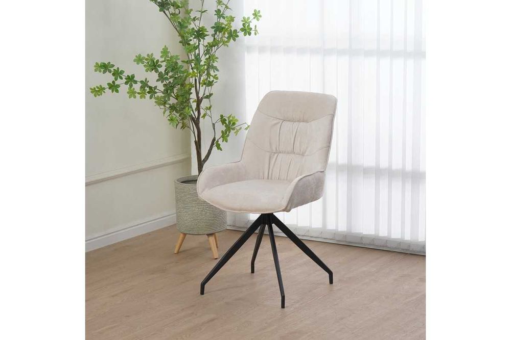 Стол Puzzle-home Kadeira, Метална основа, Текстил, 57.5х51х89см.