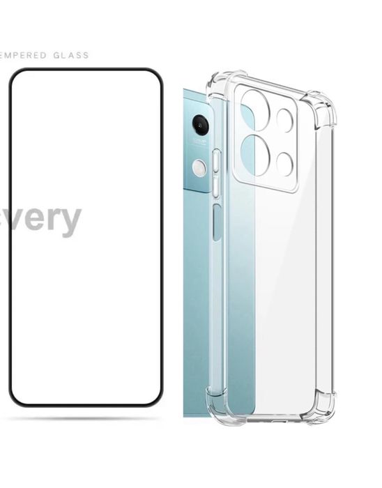 Xiaomi Redmi Note 13C/13T/13 PRO 5G Husa Clear Anti Soc + Folie Sticla