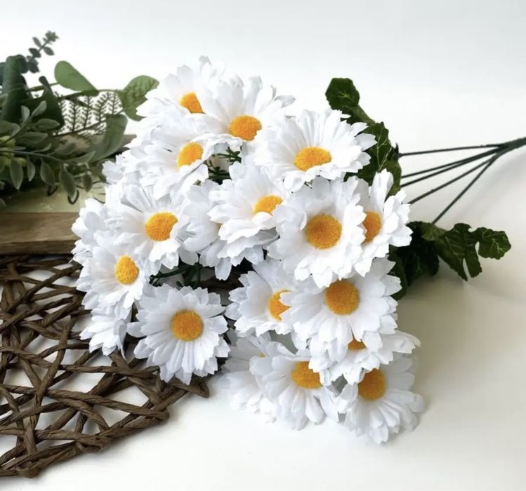 Ромашки искусственные цветы