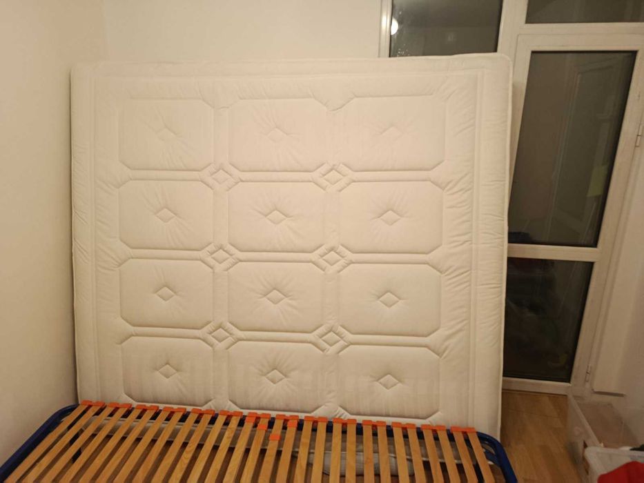 Премиум матрак Nani Bahama White Pearl 180x200 и подматрачна рамка с крака