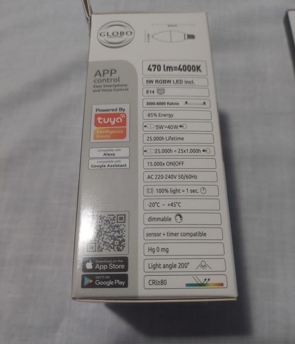 Bec RGB inteligent tuya și adaptor dulie