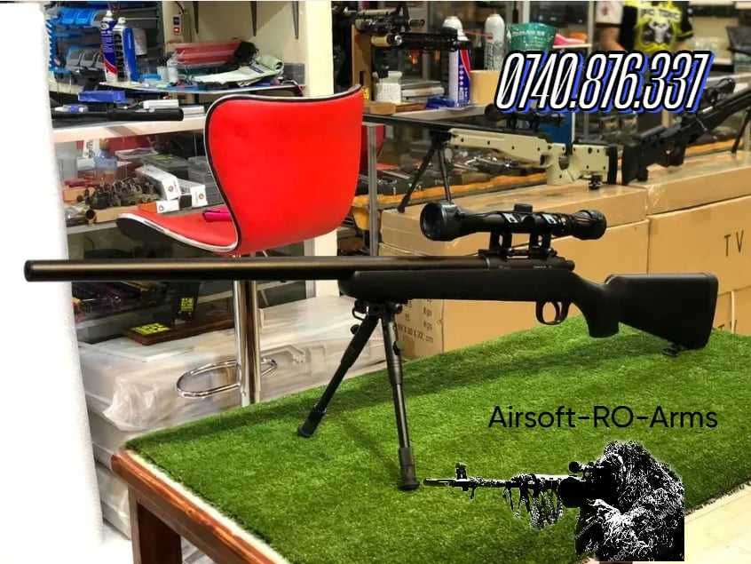 Pusca Airsoft Mb02/03 Wood Modificata 4,7j FullMetal ARC FARA PERMIS