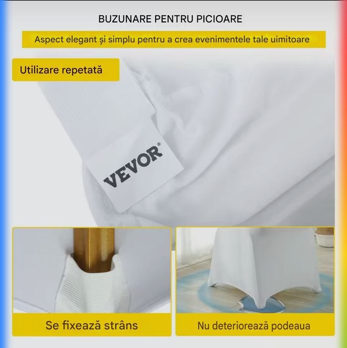 Huse scaun lycra, spandex pentru evenimente nunta, botez, majorat