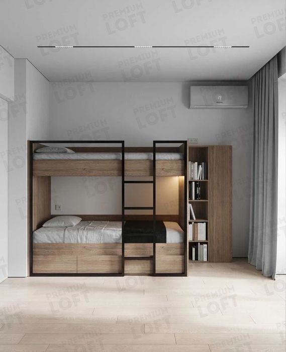 Кровать Двухъярусная, Современная, Kravat, ikki etajli, loft, matras