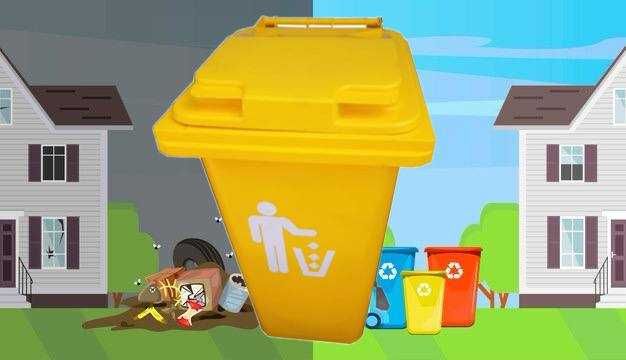 Контейнер пластиковый на колесах, объем 1100 литров