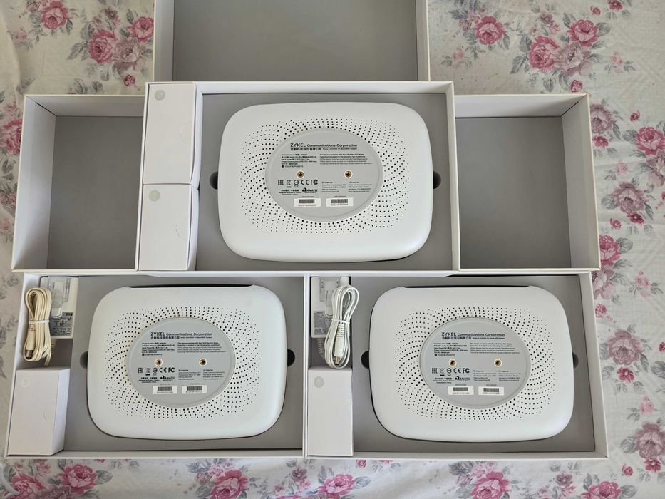 Router Mesh WiFi Zyxel Multy X WSQ50 (3-pack), AC3000, WiFi 5, Tri-Band-Mesh 400 + 866 + 1733 Mbps