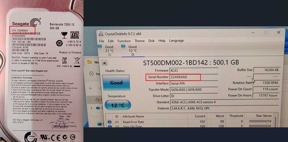 HDD 500GB WD Caviar Blue 3.5” SATA III