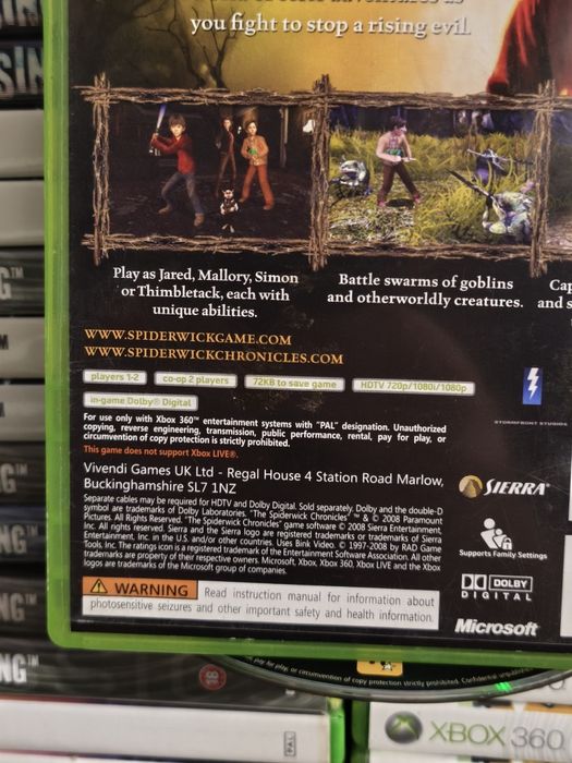 Joc/jocuri The Spiderwick Chronicles Xbox360 original