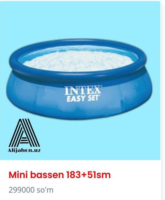 Сизларга ёз мавсуми учун сифатли йиғилувчи бассейнларни 50% чегирма ас