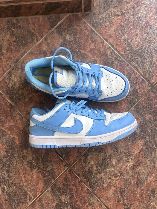 Nike dunk low светло-синьо