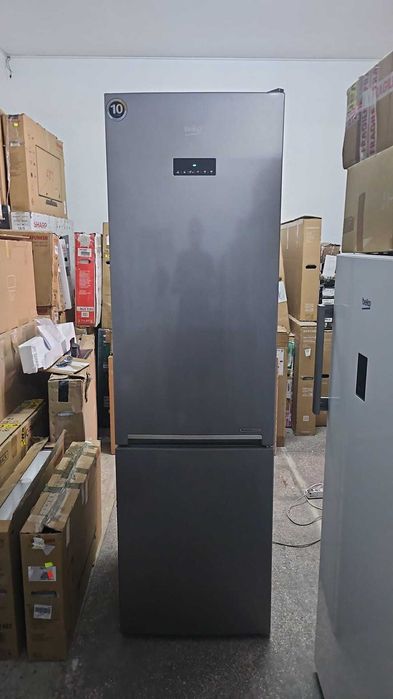Frigider BEKO 388 l, No Frost, HarvestFresh, AeroFlow,Kitchen Fit, Everfresh+, H 203 cm, Argintiu !