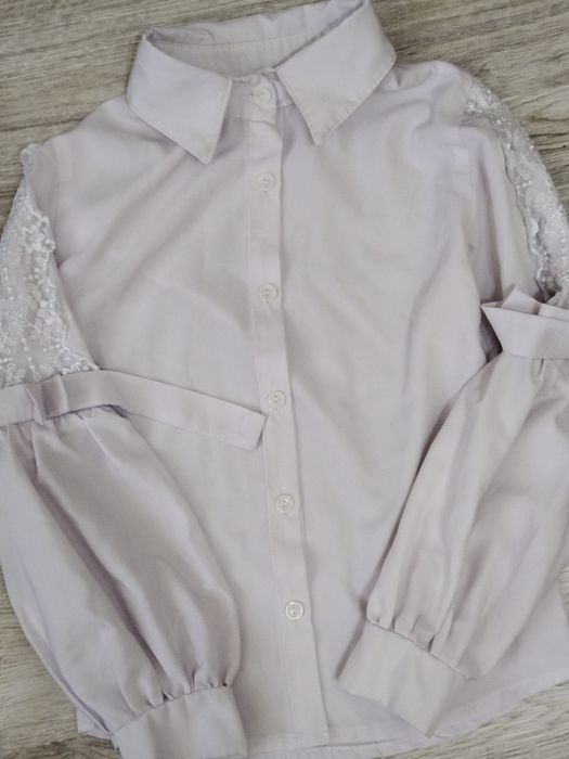 Белые рубашки на девочку