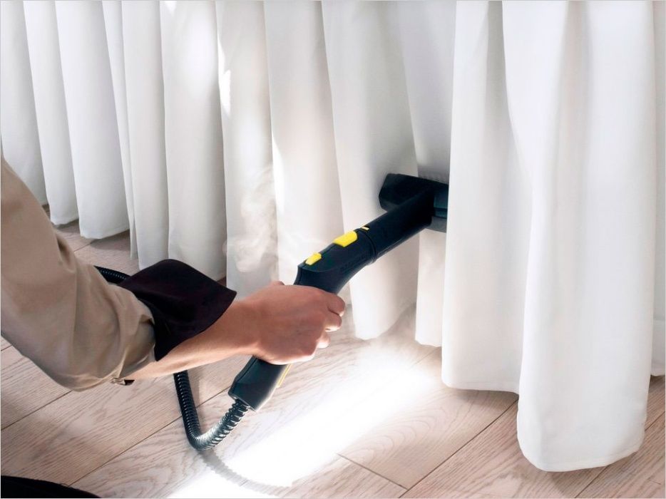 Стирка штор и тюлей