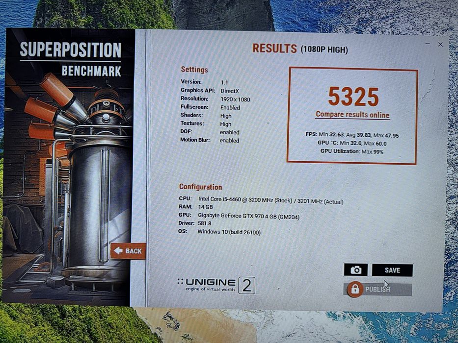 Pc intel i5 4460, 14gb ram, nvidia GTX 970, ssd 120gb, hdd 500 gb