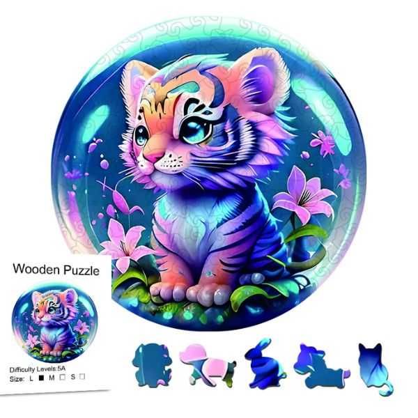 Дървени пъзели с животни различни видове